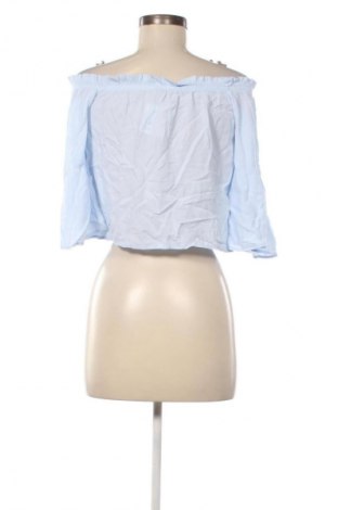 Bluză de femei Bershka, Mărime XS, Culoare Albastru, Preț 10,99 Lei