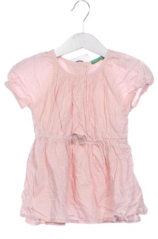Dziecięca sukienka United Colors Of Benetton, Rozmiar 12-18m/ 80-86 cm, Kolor Różowy, Cena 37,50 zł