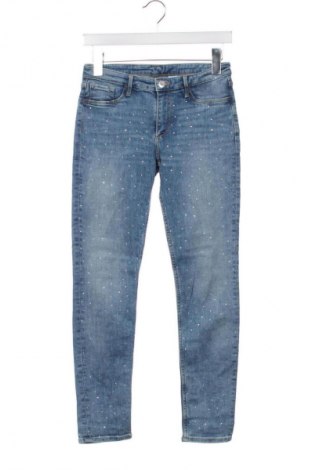 Dziecięce jeansy H&M, Rozmiar 11-12y/ 152-158 cm, Kolor Niebieski, Cena 22,47 zł