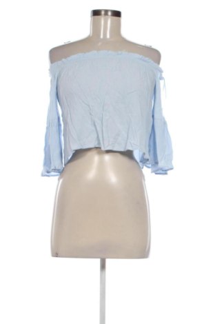 Bluză de femei Bershka, Mărime XS, Culoare Albastru, Preț 31,49 Lei, #137530208