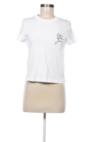 Дамска тениска Calvin Klein Jeans, Размер S, Цвят Бял, Цена 39,88 €, #137501732