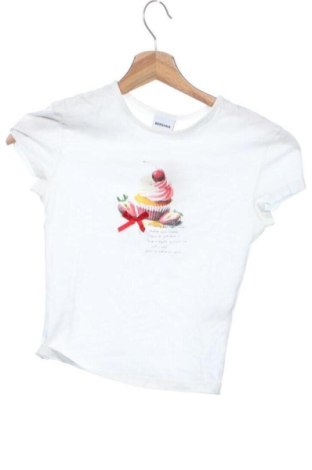 Tricou de femei Bershka, Mărime XS, Culoare Alb, Preț 47,24 Lei, #137501751