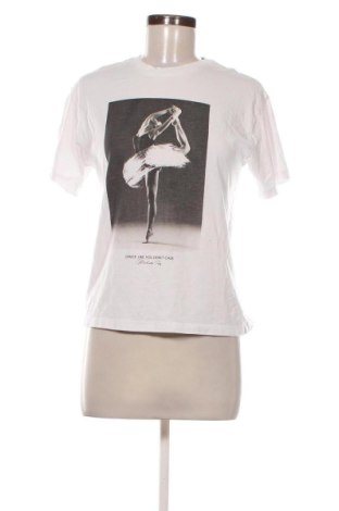 Damski T-shirt Pull&Bear, Rozmiar S, Kolor Biały, Cena 38,10 zł, #137524204
