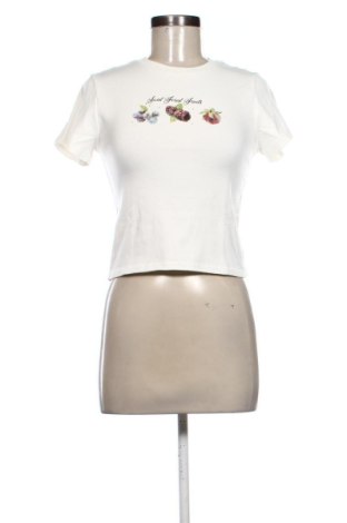 Tricou de femei Sinsay, Mărime M, Culoare Ecru, Preț 47,00 Lei, #137526893