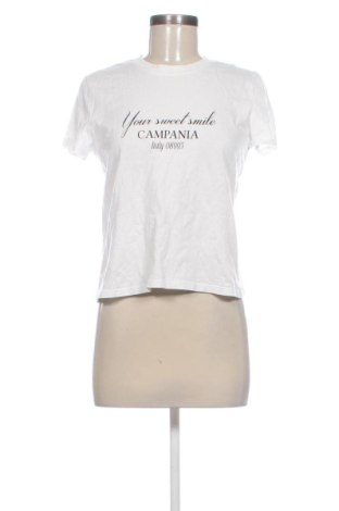 Tricou de femei Bershka, Mărime M, Culoare Alb, Preț 52,49 Lei, #137530937