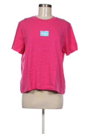 Damski T-shirt Calvin Klein Jeans, Rozmiar XL, Kolor Różowy, Cena 110,99 zł, #137533983