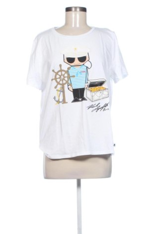 Tricou de femei Karl Lagerfeld, Mărime L, Culoare Alb, Preț 241,87 Lei, #137555182