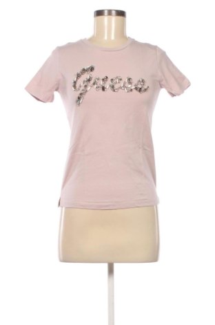 Γυναικείο t-shirt Guess, Μέγεθος XS, Χρώμα Ρόζ , Τιμή 22,59 €, #137556198