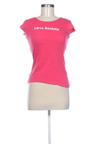 Damski T-shirt Sinsay, Rozmiar XS, Kolor Różowy, Cena 29,04 zł, #137558327