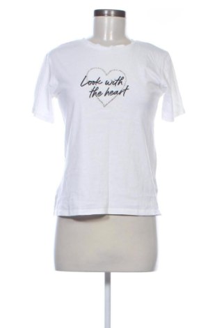 Γυναικείο t-shirt Motivi, Μέγεθος S, Χρώμα Λευκό, Τιμή 11,81 €, #137518301