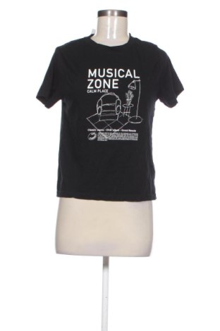 Damski T-shirt Pull&Bear, Rozmiar M, Kolor Czarny, Cena 42,34 zł, #137530599