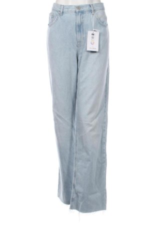 Blugi de femei Pull&Bear, Mărime L, Culoare Albastru, Preț 128,99 Lei, #137495407