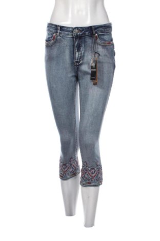 Blugi de femei Koroshi, Mărime M, Culoare Albastru, Preț 128,99 Lei, #137512879