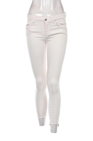 Blugi de femei Zara, Mărime S, Culoare Ecru, Preț 89,23 Lei, #137514016
