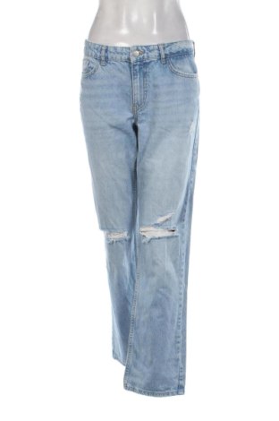 Blugi de femei Zara, Mărime L, Culoare Albastru, Preț 120,73 Lei, #137519948