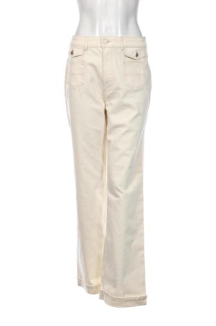 Blugi de femei Massimo Dutti, Mărime L, Culoare Ecru, Preț 209,99 Lei, #137522151