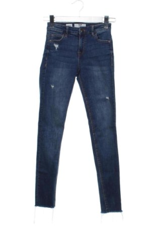 Blugi de femei Bershka, Mărime XS, Culoare Albastru, Preț 52,49 Lei, #137527015
