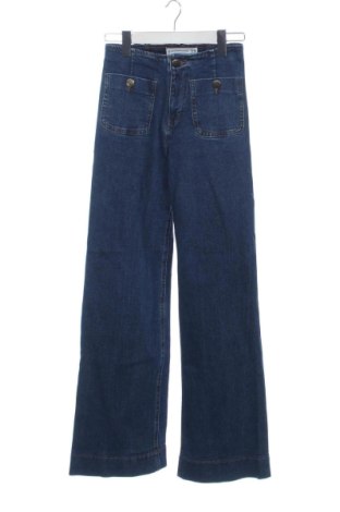 Дамски дънки Stradivarius, Размер XS, Цвят Син, Цена 12,00 €, #137529232