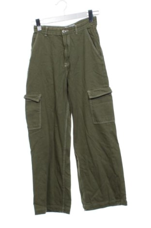 Blugi de femei Bershka, Mărime XS, Culoare Verde, Preț 65,71 Lei, #137507805