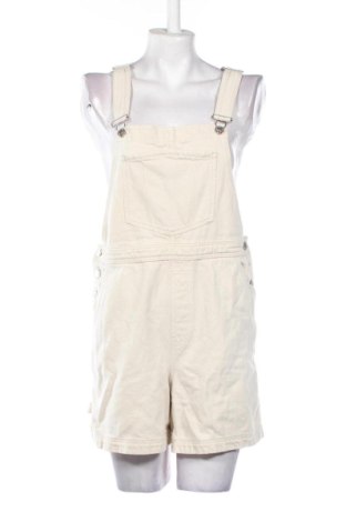 Salopetă scurtă de damă Bershka, Mărime S, Culoare Ecru, Preț 52,49 Lei, #137503970