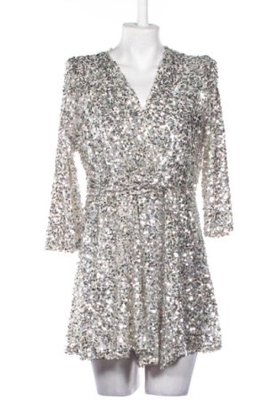 Salopetă scurtă de damă Zara, Mărime S, Culoare Argintiu, Preț 104,00 Lei, #137513586