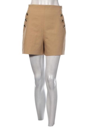 Pantaloni scurți de femei Zara, Mărime S, Culoare Bej, Preț 73,49 Lei, #137529791