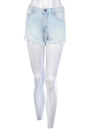 Pantaloni scurți de femei Pull&Bear, Mărime S, Culoare Albastru, Preț 52,49 Lei, #137504233