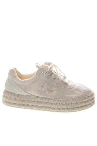 Damenschuhe Calvin Klein Jeans, Größe 38, Farbe Ecru, Preis 50,49 €, #137460158