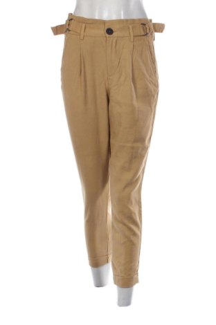 Pantaloni de femei Bershka, Mărime S, Culoare Bej, Preț 106,50 Lei, #137523009