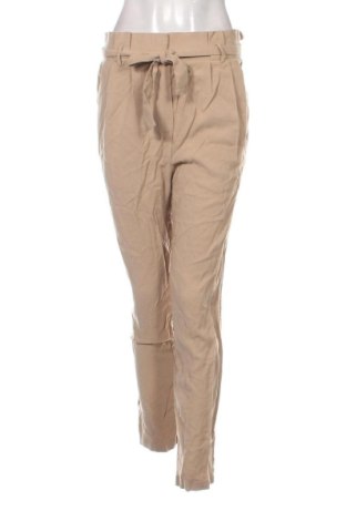 Pantaloni de femei Pieces, Mărime M, Culoare Bej, Preț 72,00 Lei, #137553728