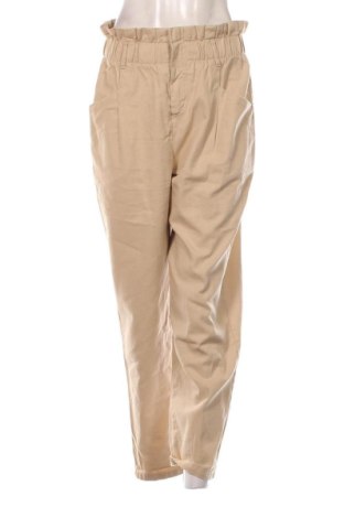 Pantaloni de femei Bershka, Mărime M, Culoare Bej, Preț 68,24 Lei, #137535074
