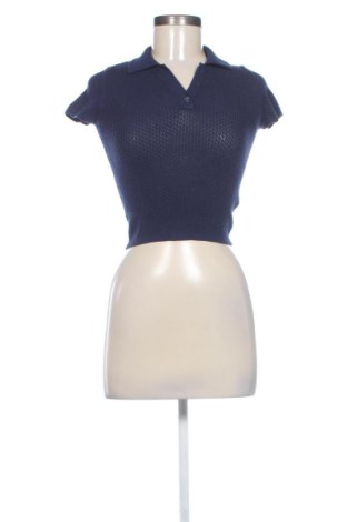 Pulover de femei Bershka, Mărime XS, Culoare Albastru, Preț 105,26 Lei, #137510622