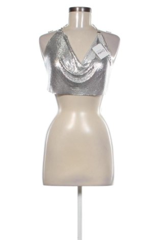 Top de femei Unbranded, Mărime XS, Culoare Argintiu, Preț 99,73 Lei, #137542046