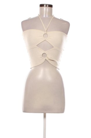 Top de femei Bershka, Mărime M, Culoare Bej, Preț 62,99 Lei, #137551155