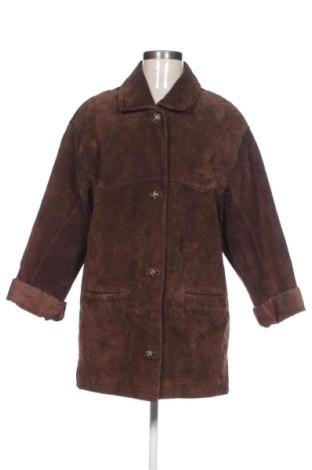 Дамско кожено палто Unbranded, Размер S, Цвят Кафяв, Цена 112,90 €, #137547219