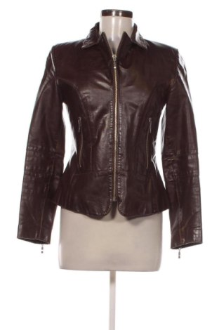 Geacă de piele pentru femei Unbranded, Mărime M, Culoare Maro, Preț 314,94 Lei, #137511806