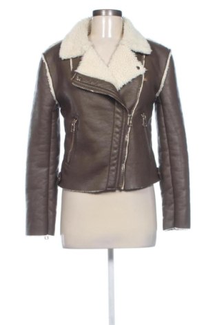 Geacă de piele pentru femei Forever 21, Mărime M, Culoare Maro, Preț 108,00 Lei, #137534937