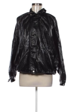Дамско кожено яке Zara, Размер M, Цвят Черен, Цена 27,24 €, #137557936