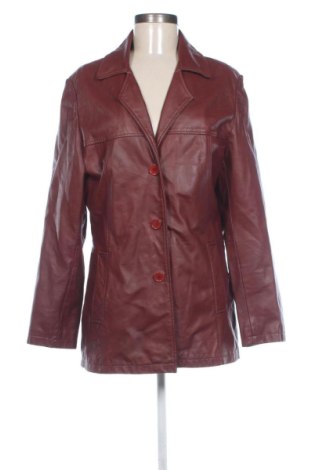 Geacă de piele pentru femei Unbranded, Mărime M, Culoare Roșu, Preț 320,19 Lei, #137509691