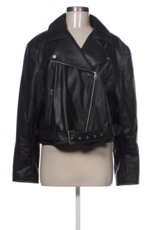 Dámska kožená bunda  H&M, Veľkosť L, Farba Čierna, Cena  21,00 €, #137515536