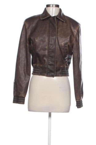 Дамско кожено яке H&M, Размер XXS, Цвят Кафяв, Цена 24,09 €, #137544932