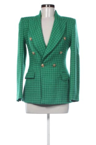 Дамско сако Zara, Размер XS, Цвят Зелен, Цена 25,00 €, #137555007