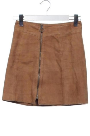 Кожена пола Selected Femme, Размер XS, Цвят Кафяв, Цена 42,00 €, #137511248