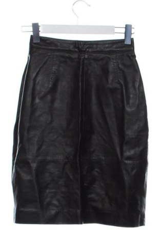 Fustă de piele Mauritius, Mărime XXS, Culoare Negru, Preț 262,45 Lei, #137493280