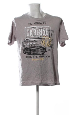 Męski T-shirt Route 66, Rozmiar XL, Kolor Szary, Cena 58,99 zł, #137499248