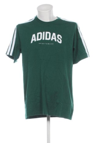 Мъжка тениска Adidas, Размер L, Цвят Зелен, Цена 32,21 €, #137515124
