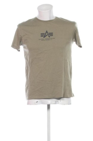 Мъжка тениска Alpha Industries, Размер M, Цвят Зелен, Цена 32,21 €, #137515202