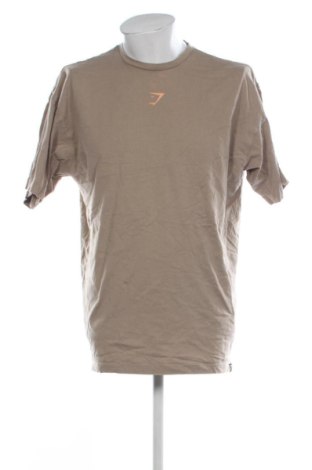 Мъжка тениска Gymshark, Размер L, Цвят Бежов, Цена 12,78 €, #137516355