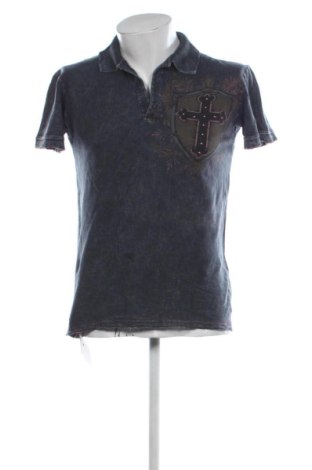Męski T-shirt Affliction, Rozmiar M, Kolor Niebieski, Cena 59,27 zł, #137520385