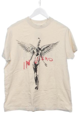 Tricou de bărbați Stradivarius, Mărime XS, Culoare Ecru, Preț 68,24 Lei, #137525932